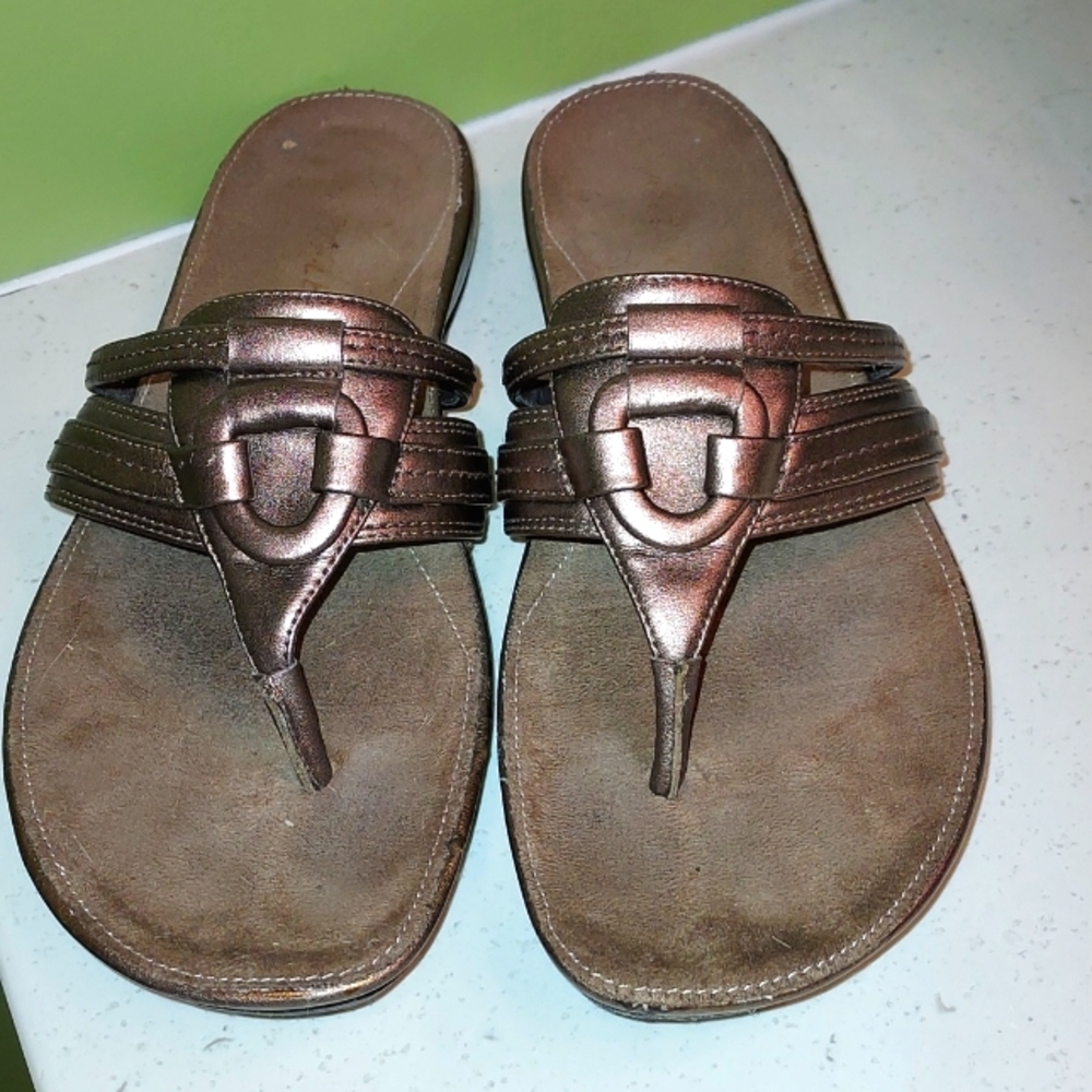 Aerosoles bronze sandals-transfusion.  6.5